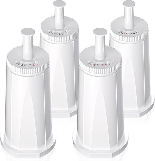 Replacement Water Filter for Breville Espresso Machine Barista Touch Bes880, Barista Pro BES878, Oracle Touch BES990, Oracle BES980, Dual Boiler BES920 Bambino ClaroSwiss Sage, Pack of 4