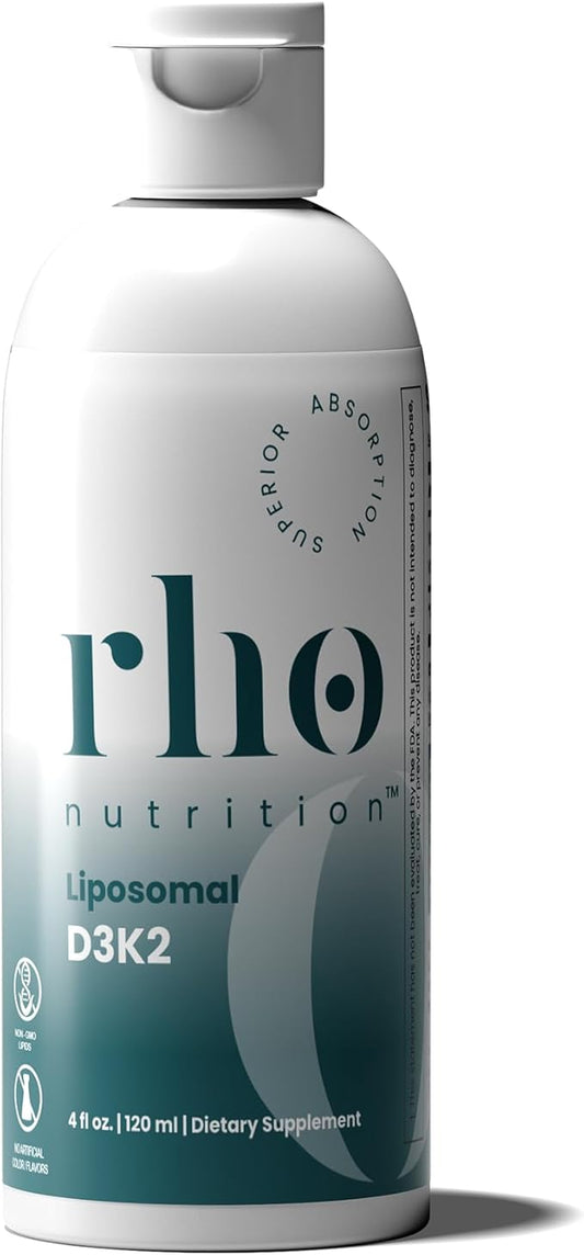 Liposomal D3K2 – Ultra High Absorption Liquid Vitamins D3 and K2 Supplement – Boosts Immune System & Overall Health; Supports Strong Bones & Muscles, and a Healthy Heart