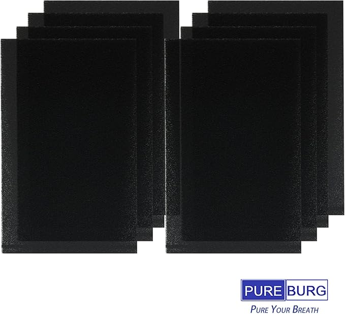 PUREBURG FLT4100 Replacement Filter Set Compatible with GermGuardian AC4100 AC4100CA AC4150BL AC4150PCA AC4150PC AC4175W Air Purifiers Filter E,2-Pack H13 HEPA