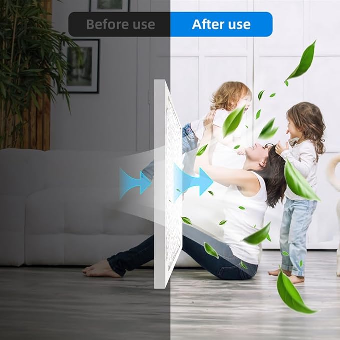 (6 Pack) 20x22x1 Furnace Air Filters, MPR 1200 & FPR 7, MERV 11 Pleated Air Filter (Actual Size: 19 3/4"x21 3/4"x3/4")