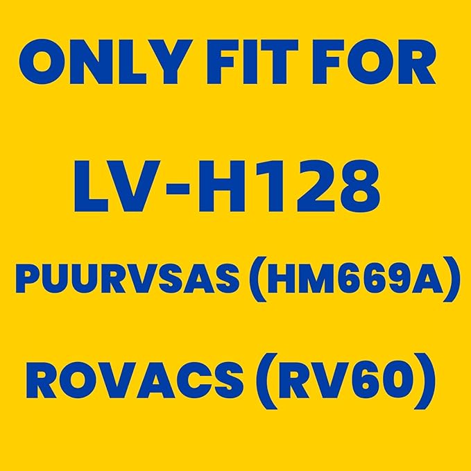 4 Pack LV-H128 Replacement Filter Compatible with LEVOIT LV-H128 / PUURVSAS (HM669A) / ROVACS (RV60) Air Purifiers, 3-in-1 HEPA, Activated Carbon Layer and Pre-Filter