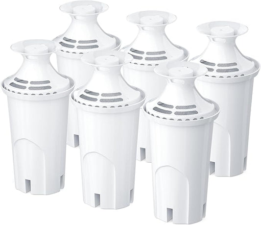 Water Filter Replacements Fit for Brita Pitchers and Dispensers Compatiable with Bri-ta Filter Replacement Fit for Brita Water Pitcher Classic OB03, 35557 Mavea 107007, and More, 6 Count By BOGDA