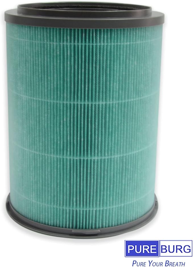 PUREBURG Replacement Filter Compatible with YIOU S1 (HY3800) Air Purifier, 2-Pack H13 HEPA 4-Stage Filtration Activated carbon Air Clean Dust VOCs