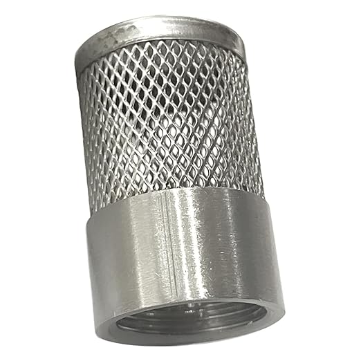3/4" 304 stainless steel filter head with internal thread diameter of 25mm connected to 3/4" inch water pipe filter Used to Remove Debris and Reduce Solid Entry（1pcs）