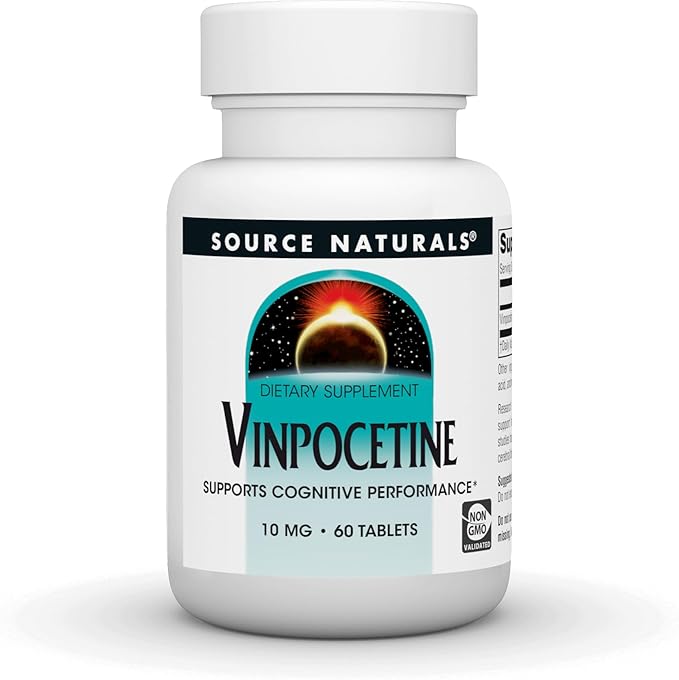 Source Naturals Vinpocetine Tablets, Supports Cognitive Performance*, 10 mg - 60 Tablets