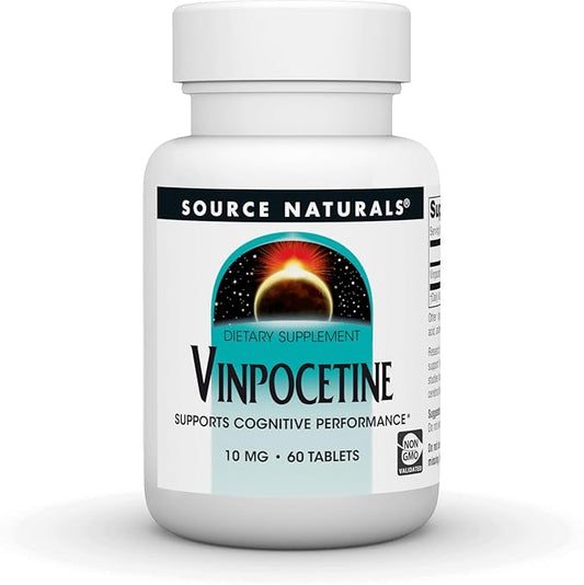 Source Naturals Vinpocetine Tablets, Supports Cognitive Performance*, 10 mg - 60 Tablets