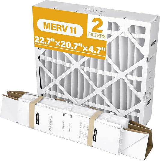 FLRQB5AH23M11 Expandable Media Filter MERV 11 23"x20"x5" Compatible with Trane FLRQB5AH23M11 Whole Home Return Air Grille Filter, Actual Size 22.7"x20"x4.70", up to 6 Month Filter Life(2-Pack)
