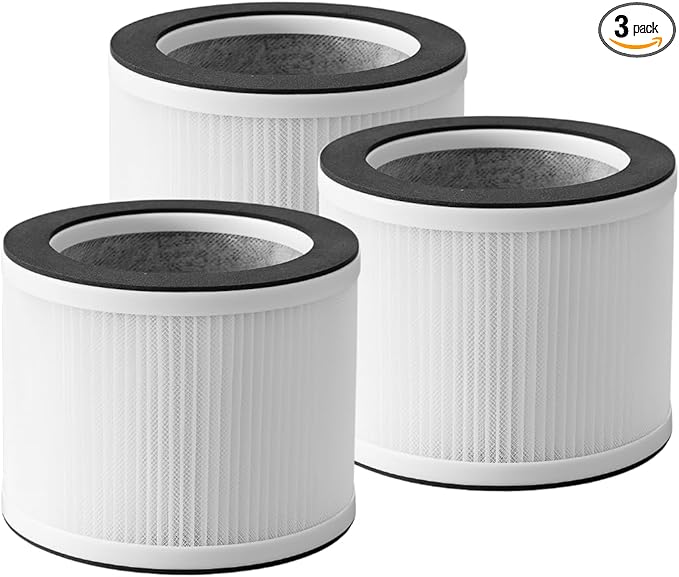 Nispira True HEPA Filter Replacement Compatible with Rigoglioso Air Purifier GL-2109 GL2109. 3 Packs