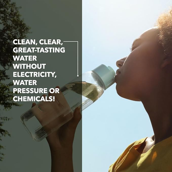 Clearbrook Portable Gravity Water Filter | No Electricity Needed | Filters 6,000+ Gallons | Ideal for Camping, Hiking, Emergency Kits & Everyday Use