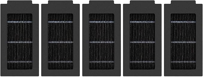 (5 Pack) T50 Pro Omni Replacement HEPA Filters for ECOVACS DEEBOT T50 Pro Omni/ T50 Omni/ T30C/ T30C Omni Robot Vacuum Filter, Upright Canister Filter, Accessories Kit (NOT FOR T50 Max Pro Omni)