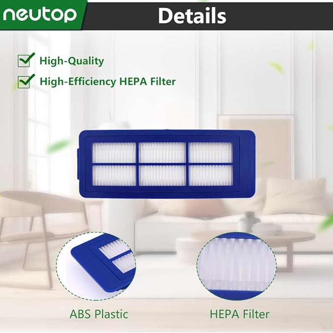 Neutop Replacement Filters Compatible with eufy Robovac 11S Max, 15C Max, G30, G30 Edge/Hybrid/Verge, G10, G20, Robot Vacuums Accessories with Cleaning Brush