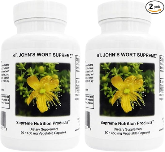 Supreme Nutrition St. John’s Wort Supreme, 90 Pure St. John’s Wort Capsules (Pack of 2)