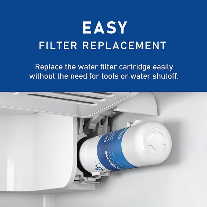 W10295370A Water Filter Replacement, Compatible with Whirlpool EDR1RXD1, EDR1RXD1B, Filter 1, Whirlpool WRSA71CIHZ, WRS571CIHV, WRS335SDHB, WRS335SDHM, WRS335SDHW, 4 Pack