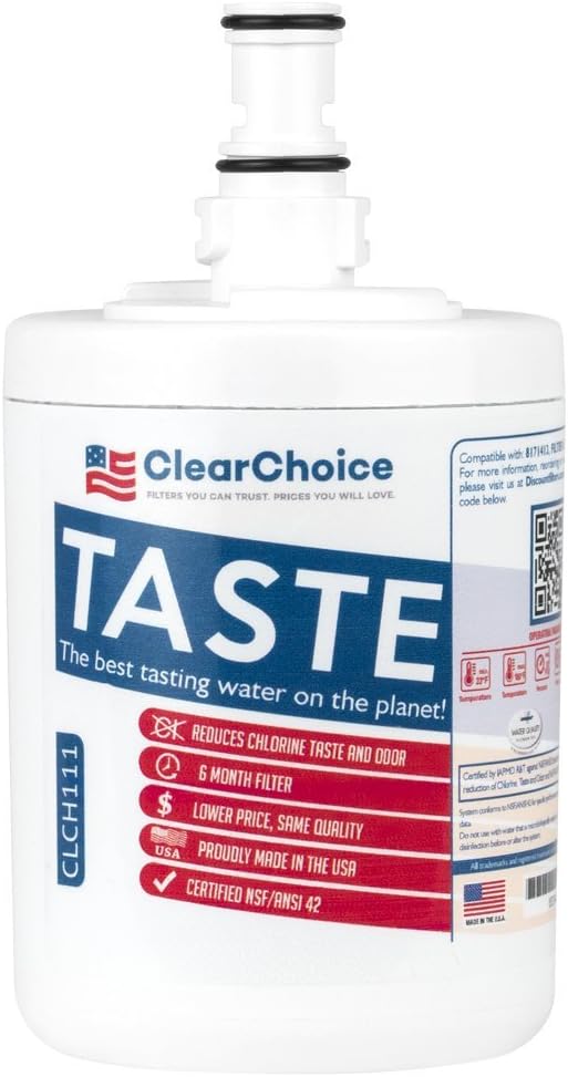 Clear Choice CLCH111 8171413 Refrigerator Water Filter compatible replacement for Kenmore 8171413 Filter NSF/ANSI 42