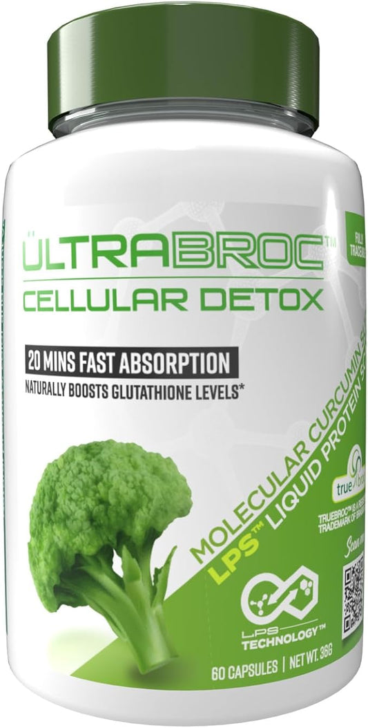 Detoxification Supplement | Broccoli Seed Extract & Protisorb Curcumin, Sulforaphane Glucoraphanin, Liver Support, Antioxidant Supplement, Fast Absorption | 60 Veg Capsules