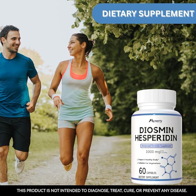 Diosmin Hesperidin 1000 Mg | Advance Support Supplement | Capsules for Men & Women, 300 Capsules (Pack of 5)