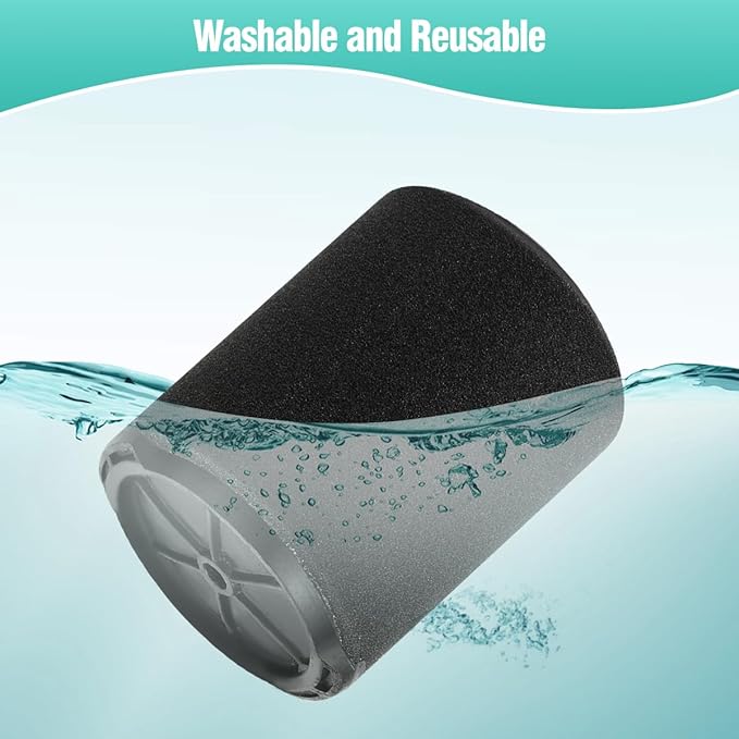 2-Pack VF7000 Filter for Ridgid Shop Vac,Compatible with Ridgid 5-20 Gallon and Husky 6-9 Gallon Wet/Dry Vacuums,Foam Wet Vacuum Filter Replacement for Wet Applications Only