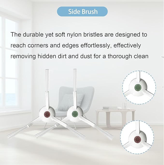 24 Pack Replacement Parts for ECOVACS Deebot T20 Omni / T20 Max / T20 Pro Robot Vacuum，Includes Main brushes, HEPA filter, Mop pad, Dust bag and Side brushes