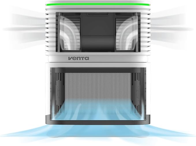 AP730 AeroStyle Compact Air Purifier in White with Voice & App Control, Triple Filtration for Spaces up to 800ft²: Pre-Filter, H13 Filter with 99.97% Filtration Efficiency & Activated Carbon Filter