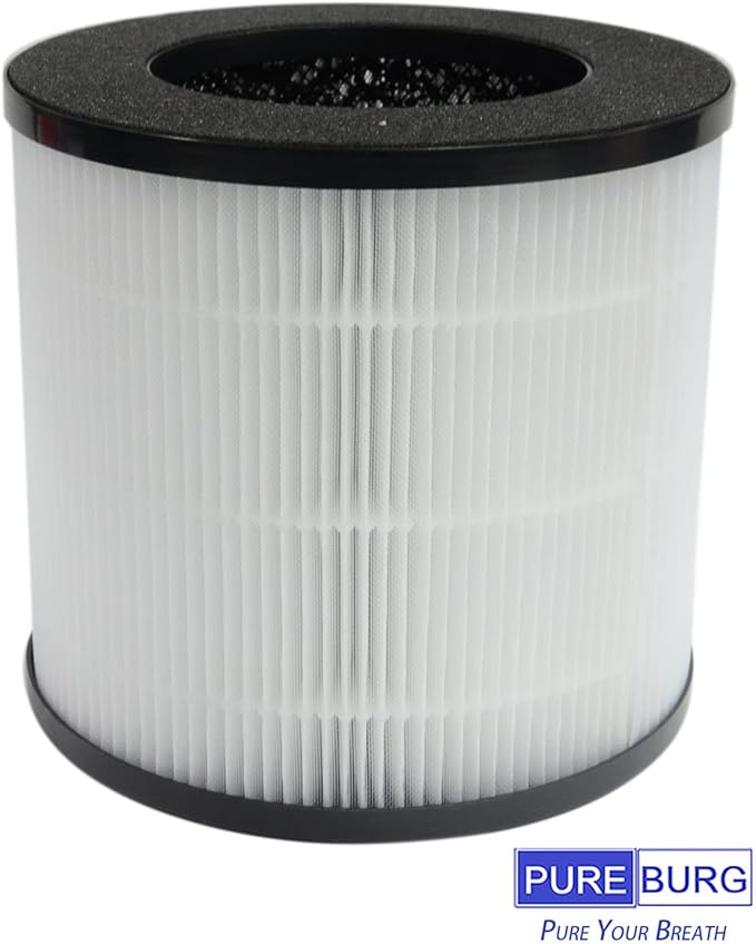 PUREBURG Replacement Filter Compatible with MOOKA & KOIOS EPI153 EP1153 EPI-153 EP1-153 Air Purifier,2-Pack H13 HEPA Activated Carbon 2-IN-1 4-Stage Filtration Air Clean VOCs