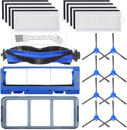 Replacement Parts Kit for Eufy RoboVac 11S, RoboVac 30, RoboVac 30C, RoboVac 15C, RoboVac 12, RoboVac 35C, Robotic Accessories,8 Filters,8 Side Brushes,1 Main Brush,1 Pre Filter,1 Rolling Brush Guard