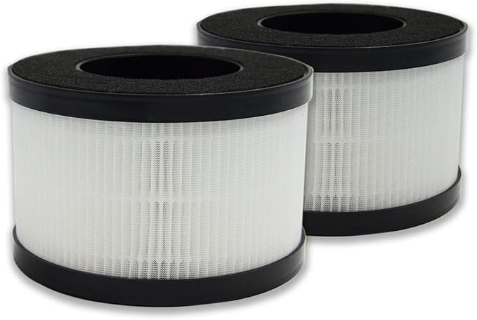 PUREBURG Replacement Filters Compatible with HIMOX AP01 H01 Air Purifier,2-Pack H13 HEPA 3-Stage Filtration Activated carbon 2-IN-1 Air Clean Dust VOCs