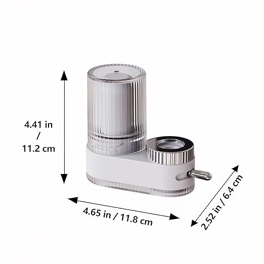 VYNTRA 7-Layer Faucet Water Filter, Kitchen Filter Water Faucet Element, 300 Gallons Activated Carbon Ceramic Filter Reduces Chlorine, Limescale, Heavy Metals,Bad Taste(2*Filter & 6*Adaptors) White