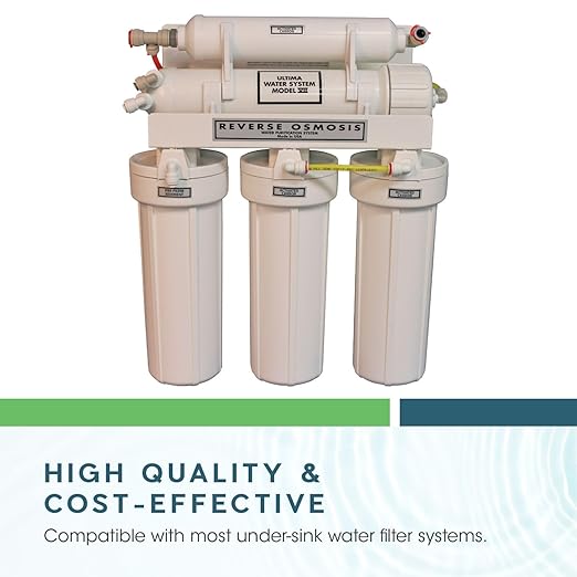 Ultima 7/VII 5 Stage RO System Double Capacity Pre-Filter Set, Stages 1-3, 12 Month Reverse Osmosis Universal Fit Filters