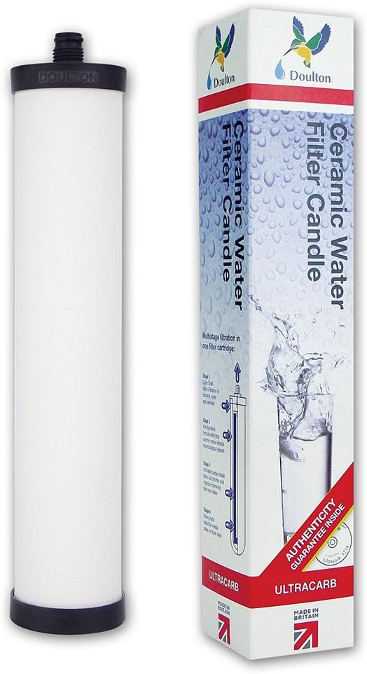Doulton M15 UltraCarb SI Ceramic Drinking Water Filter Candle for Franke 02, Franke Triflow, Filterflow, All 1st Gen Steel and 2nd Gen Plastic Housings ¦FRX01¦10 inch ¦ M15 thread ¦W9223026 (1 Pack)