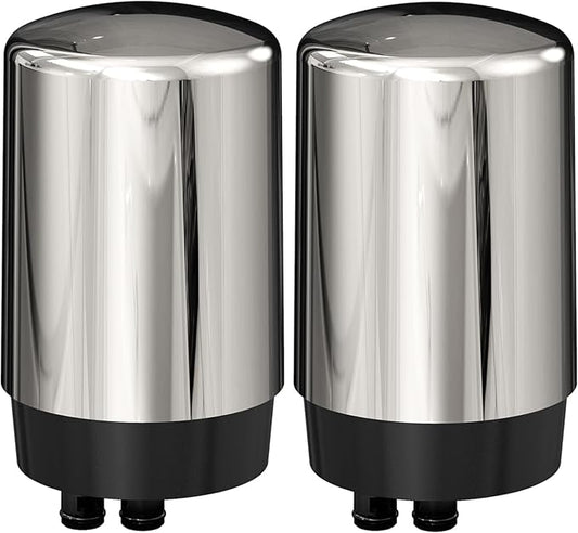 Replacement for Brita Faucet Filter, Faucet Water Filter - Fits All Tap Water Filters Compatible with Brita 36311 On Tap Filters System for Sink FR-200 FF-100, 2 Pack