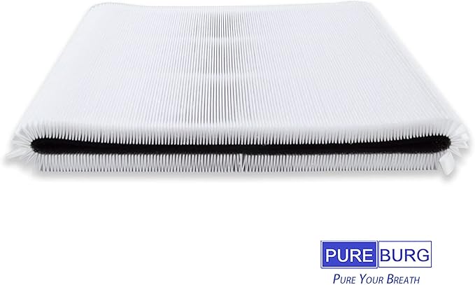 PUREBURG 47501 47502 Replacement Filter Compatible with Nuwave OXYPURE HEPA 300 Air Purifier,3-Pack H13 True HEPA & Activated Carbon 2-in-1