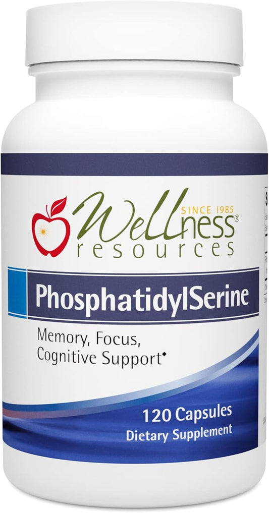 Wellness Resources PhosphatidylSerine Soy-Free Sunflower Source (100mg, 120 Capsules) Non-GMO, Vegan …