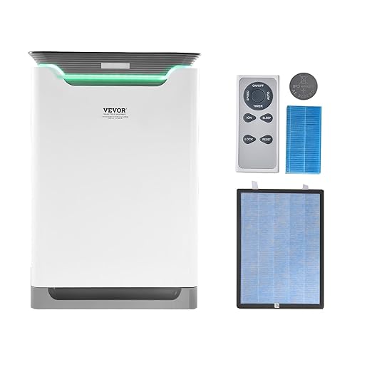 VEVOR Air Purifier with Humidifier, Covers Up to 2000 ft² in One Hour, HEPA 13 Filter, 36dB Quiet, Filters Up to 99.97% of Smoke, Dust, Pet Dander, 2 in 1 Air Cleaner for Home, Large Room, Bedroom