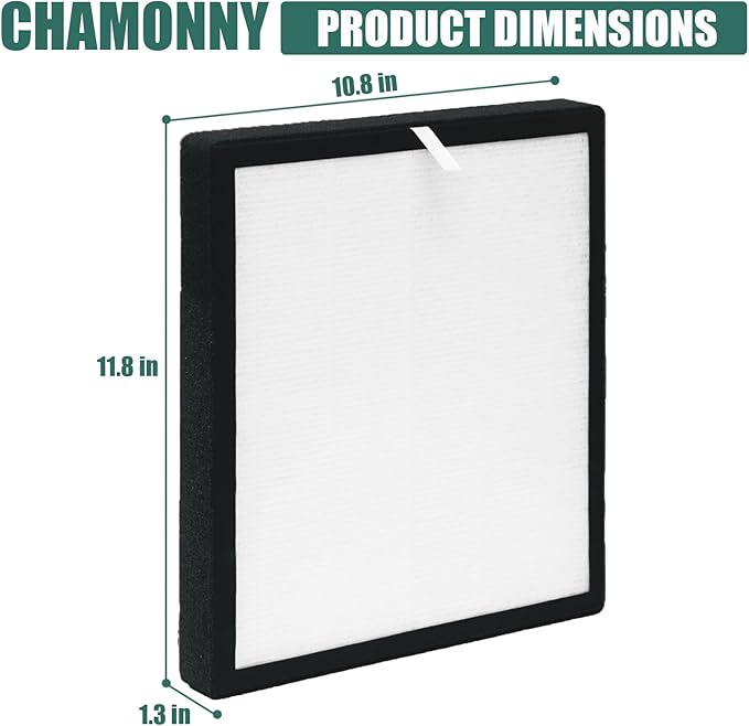 TZ-K2 Filter Replacement, Compatible with ToLife TZ-K2 Air Purifier, 3-in-1 H13 True HEPA Filter, Activated Carbon and Pre-filter, TZ-K2-A, 4 Pack