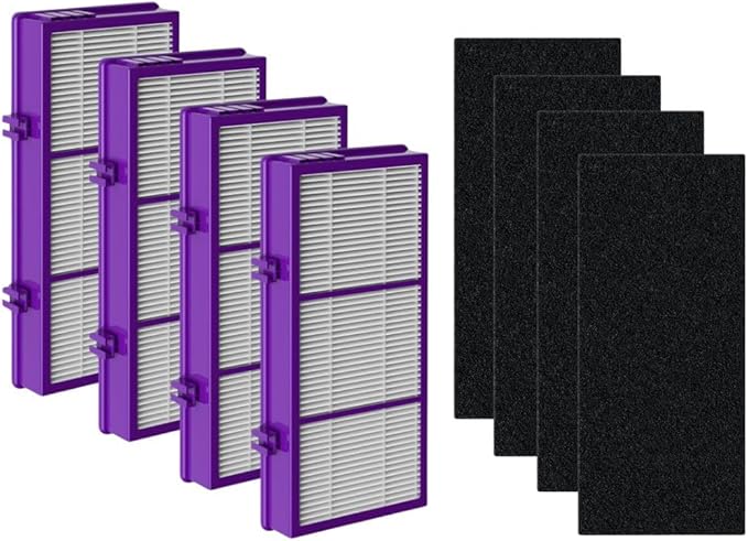 Nispira HAPF300AP AER1 Performance Plus Filters for Holmes HAPF30AT Air Purifier HAP242-NUC HAPF300AP-U4 4 HEPA Replacement 4 Carbon Pre Filter Replacement