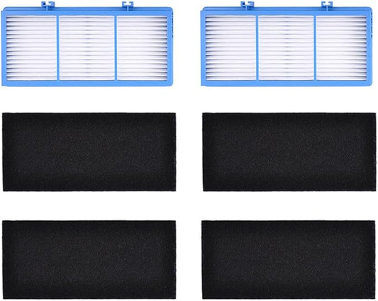 KEEPOW 2 HEPA Filter Replacement + 4 Charcoal Booster Pre Filter for Holmes AER1 Series HAPF30AT Air Purifier Filters HAP242-NUC