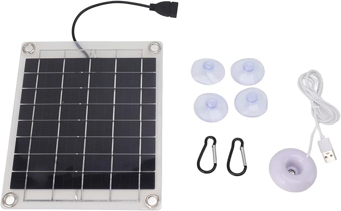 20W Solar Panel Mini Atomization Spray Humidifier, USB Portable Air Humidifier for Home Car, Increase Indoor Plant Growth, Moisturize Air