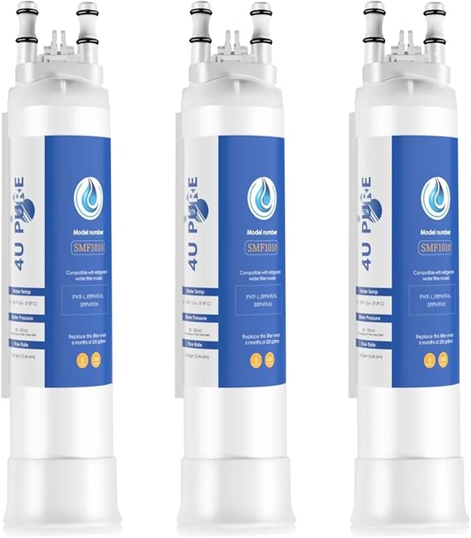 FPPWFU01 Replacement Compatible with EPPWFU01 PureAdvantage PWF-1 FPPWFU01 PurePour PWF-1 Water and Ice Filter, 3 Pack