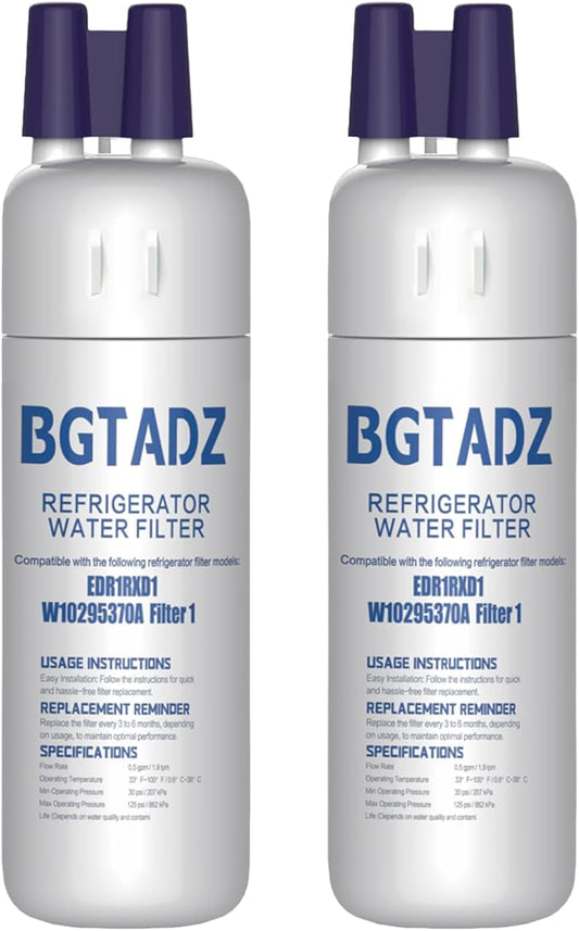 Water filter for WRS315SDHZ02, WRS325FDAM04, WRS571CIHZ01, WRS555SIHZ06, WRS325FDAW04, WSF26C3EXF01, WRS325SDHZ00 Replacement-2PK Vivena