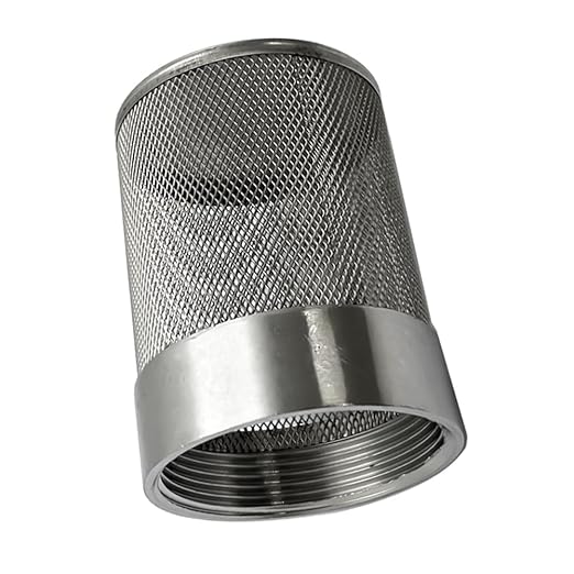 1.5inch SUS304 stainless steel filter head with internal thread diameter of 46mm connected to DN40 1.5-inch water pipe filter Used to Remove Debris and Reduce Solid Entry（1pcs）