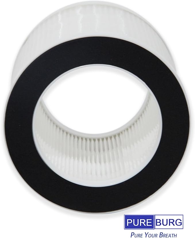 PUREBURG Replacement Filters Compatible with Afloia Demi Air Purifier, 2-Pack H13 HEPA Air Clean Dust VOCs Odor Pets Hair Smoke