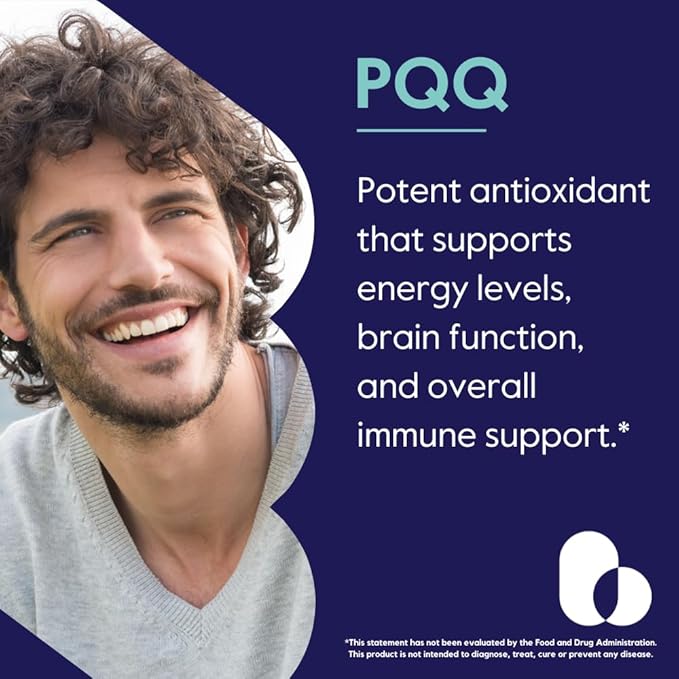 BESTVITE PQQ 40mg (Pyrroloquinoline Quinone) (60 Vegetarian Capsules) - No Stearates - Vegan - Non GMO - Gluten Free
