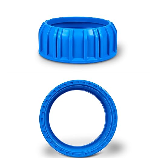 10 Inches Transparent Standard Whole House Water Filter System with Presser Relief Valve, 3/4” Inlet/Outlet Brass Port and Yearly Supply 3 Granular Activated Carbon Cartridges