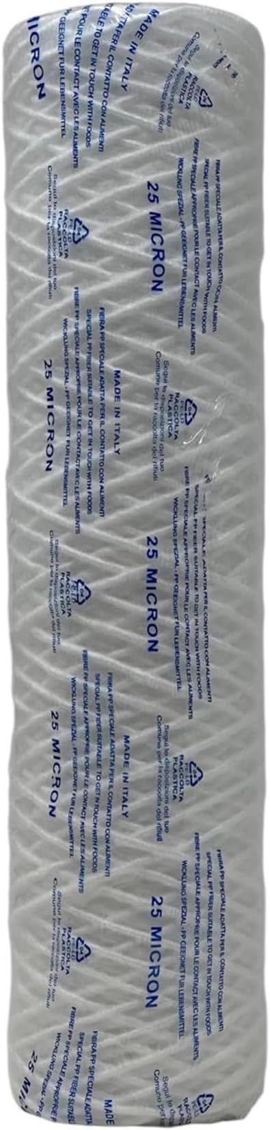 Luise String Wound Whole House Water Filter Replacement (10"x2.5") - 25 Micron Durable String Wound Water Filter Cartridge - (L511.1000)