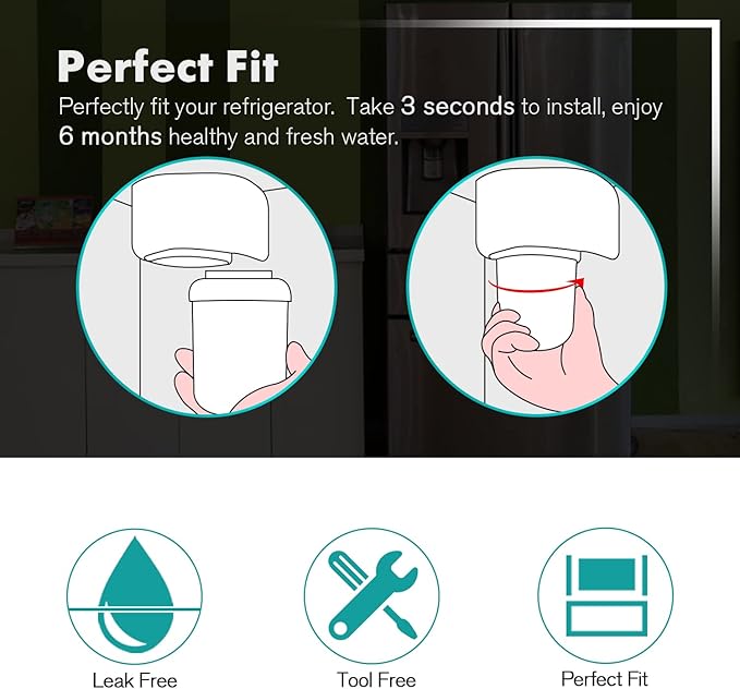 ICEPURE NSF/ANSI 53 Certified Premium RWF0600AH Replacement for MWF, MWFP, 197D6321P006, WFC1201, MWFA, PC75009, HDX FMG-1, GSE25GSHECSS, 46-9996, GSH25JSDDSS GWF Refrigerator Water Filter 3PACK