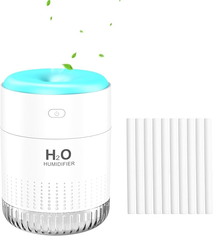 10 Pieces Humidifier Sticks Filter，Replacement Wick Humidifiers Filter Sticks, Humidifier Sticks Cotton Filter Refill Sticks Filter Replacement Parts for KARFUN 350ml Mini Humidifier