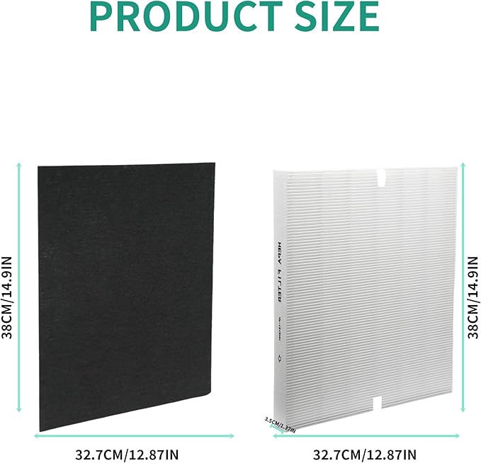 AP-1512HH Air Filter Set, Replacement Filter for Coway Airmega AP1512HH AP-1518 & 200M Mighty Air Purifiers, Part # 3304899, 1 True HEPA and 2 Carbon Pre-Filters