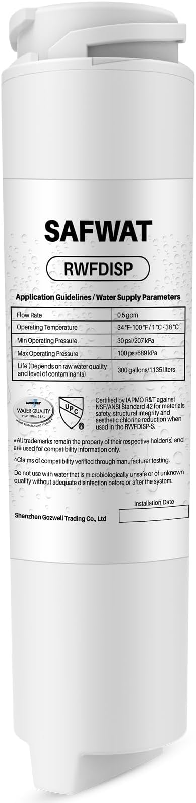RWFDISP Water Filter Replacement for Viking RWFDISP (1 Pack)