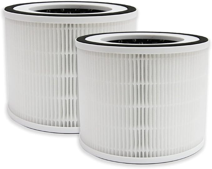PUREBURG Replacement Filters Compatible with HIMOX H06 Air Purifier & Afloia Gala Air Purifier,2-Pack H13 True HEPA Activated Carbon 3-Stage Filtration