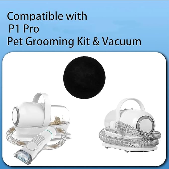 Hepa Filters Sponge, 6 Pack Filter Sponge Replacement Accessories for P1 Pet Grooming Vacuum Sponges Spare Part Accessory